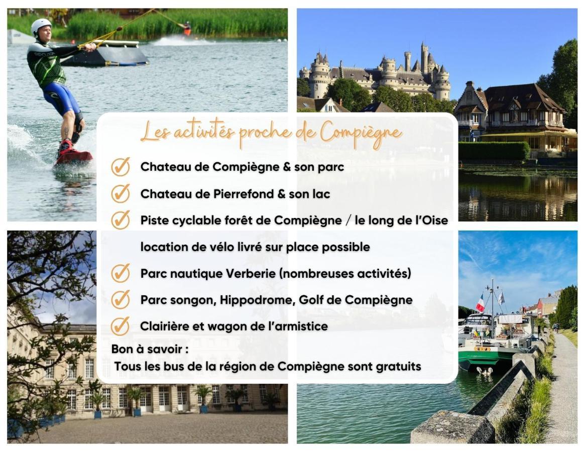 Chambre Serenite Dans Maison Au Calme Compiegne Ngoại thất bức ảnh